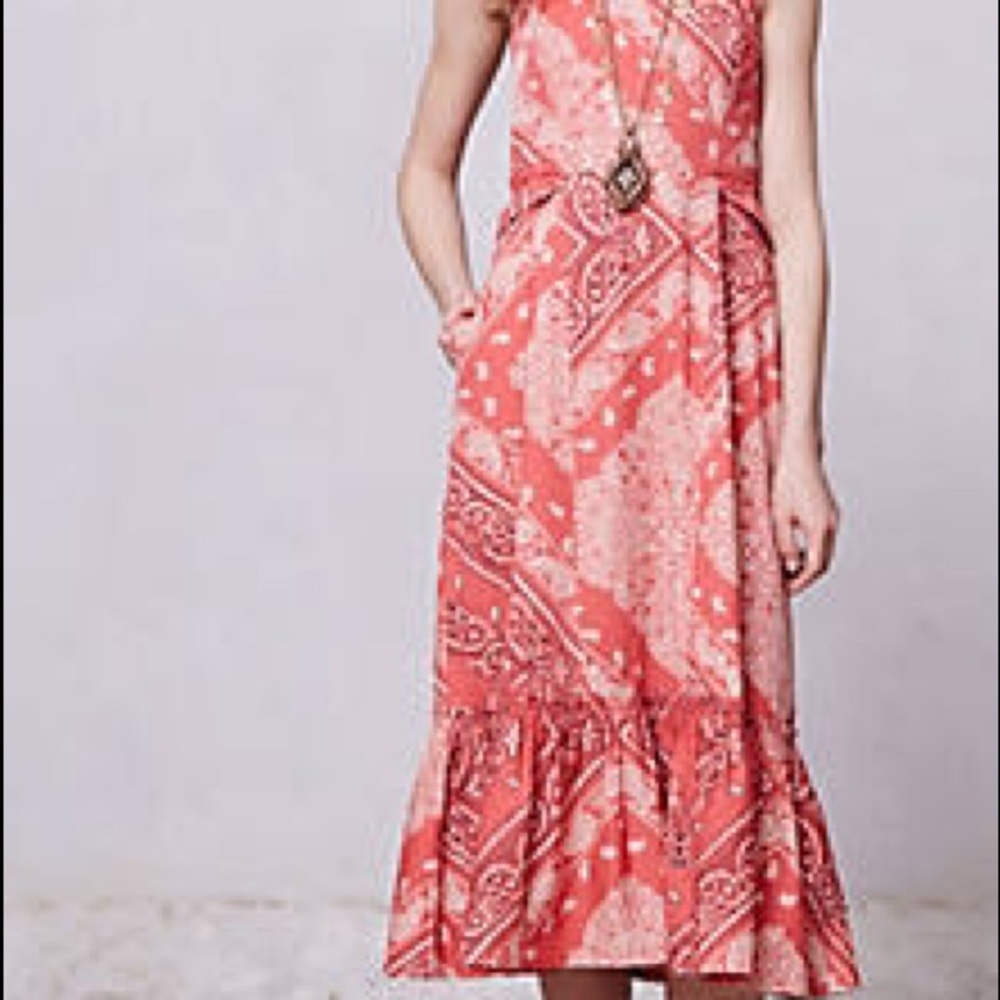 Anthropologie Holding Horses strapless dress